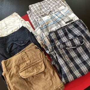 Lot of DKNY (5) and Calvin Klein (1) Cargo Shorts